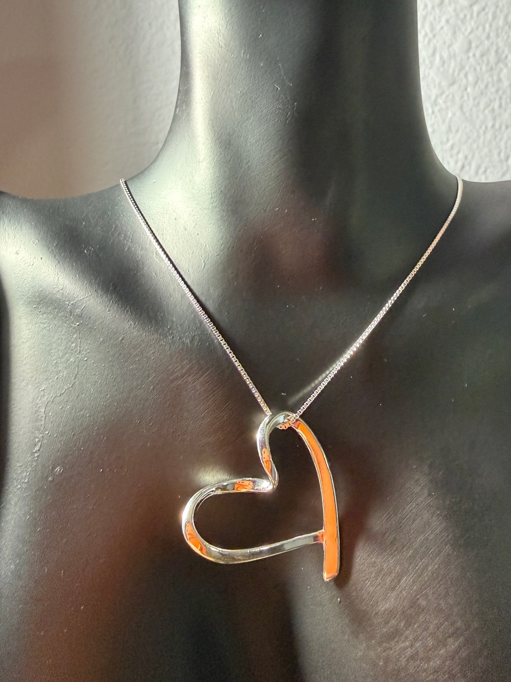Heart necklace 18”